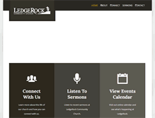 Tablet Screenshot of ledgerockchurch.com